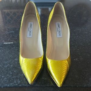 Jimmy Choo Gold Women's Pumps